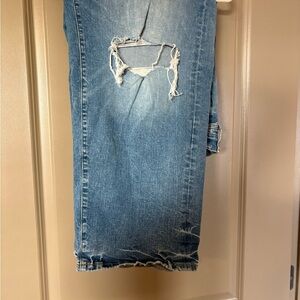 Torrid Blue Distressed Women's Relaxed Jeans